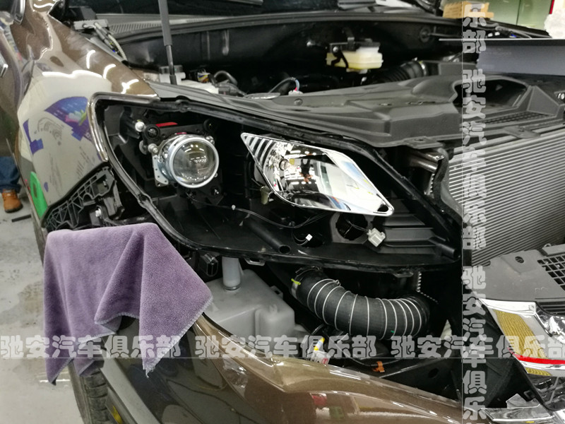 重庆比亚迪车灯改装过程